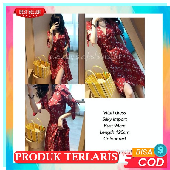 Produk Terbaik Minidress Sexy Baju Pesta Wanita Dress Pendek Natal Imlek Casual Party Dress Casual T