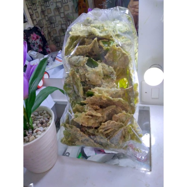 

keripik bayam // bayam crispy renyah homemade