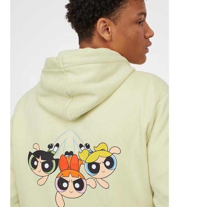 Terlaku.! Hoodie H&M PowerPuff Girls Cartoon Hoodie Hnm Wanita Pria Sweater PowerPuff Girls populer