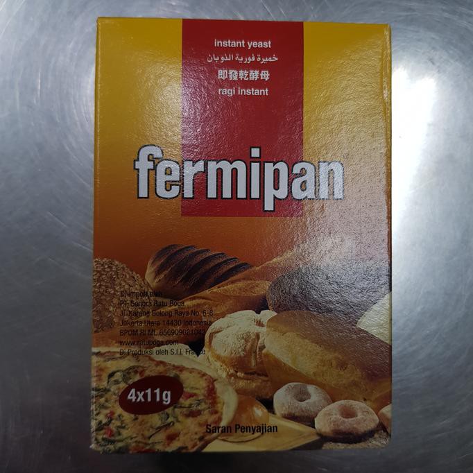 

Toko-Bahan-Kue- Ragi Kering Fermipan Sachet 1 Box Isi 4X11Gr Grosir, Bisa Reseller -Terlengkap-