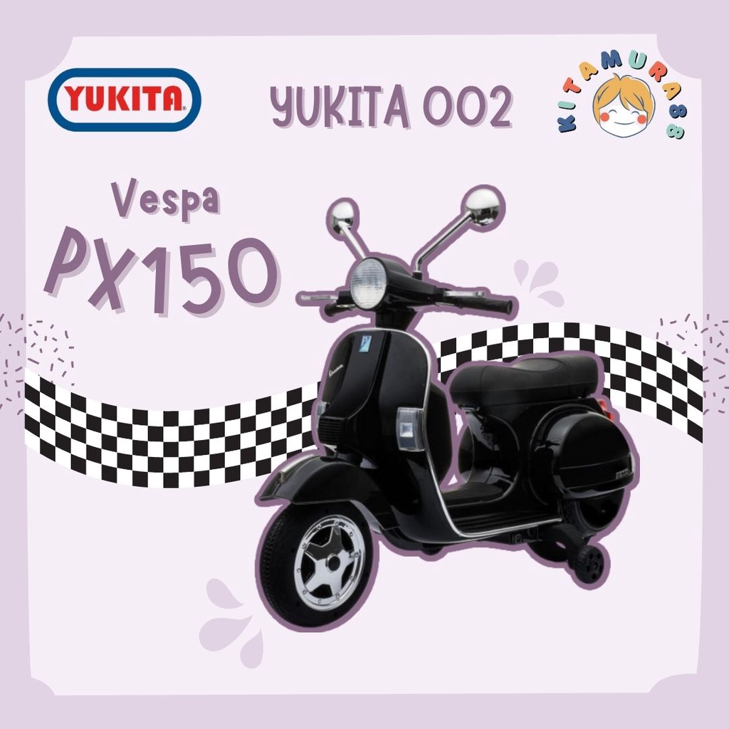 Mainan Maenan Anak - Motor Aki VESPA PX150 - YUKITA 002