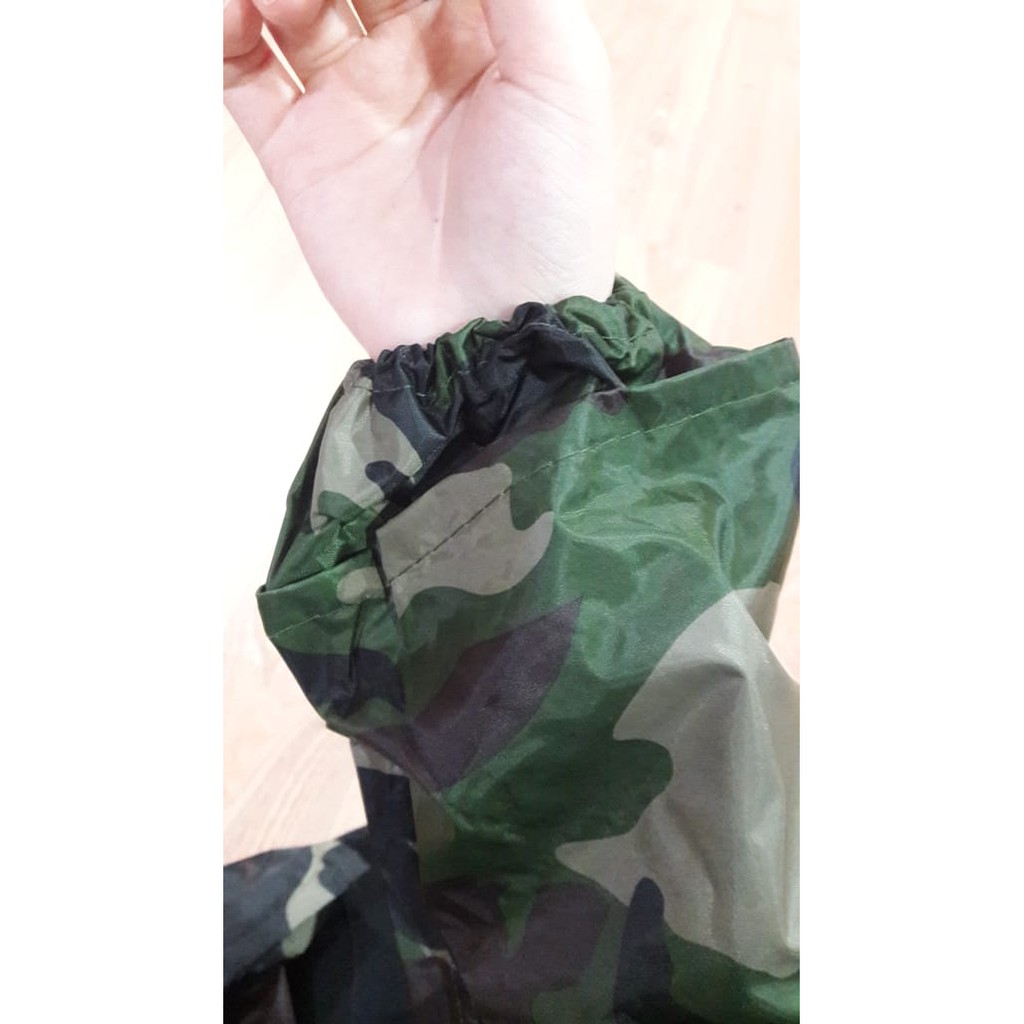 (888)Jas Hujan Stelan Jaket Celana Loreng/Army Anti Air