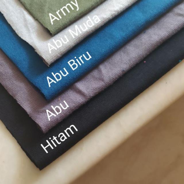 ➱ Bahan Kain Kaos Polos Katun Bambu Spandek (Cotton Bamboo Spandex) ✰
