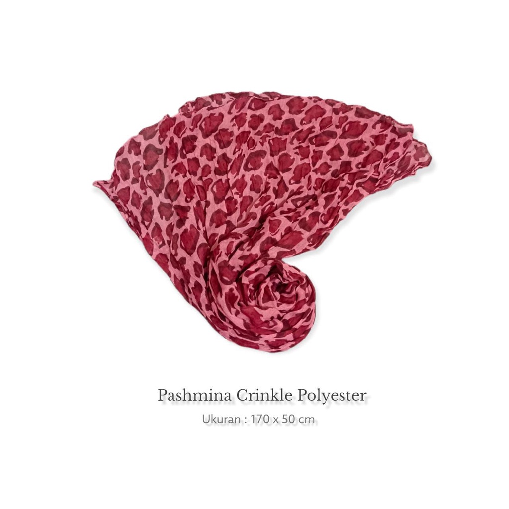 Kerudung Hijab Polyester Pashmina Motif 170x 65cm Polyester Motif