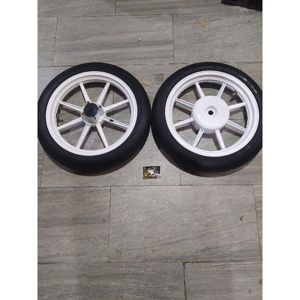 Paketan Velg V-rossi P8 X Fdr Mp27 90/80-14 vario 110 Beat Fi Beat Karbu Scoopy