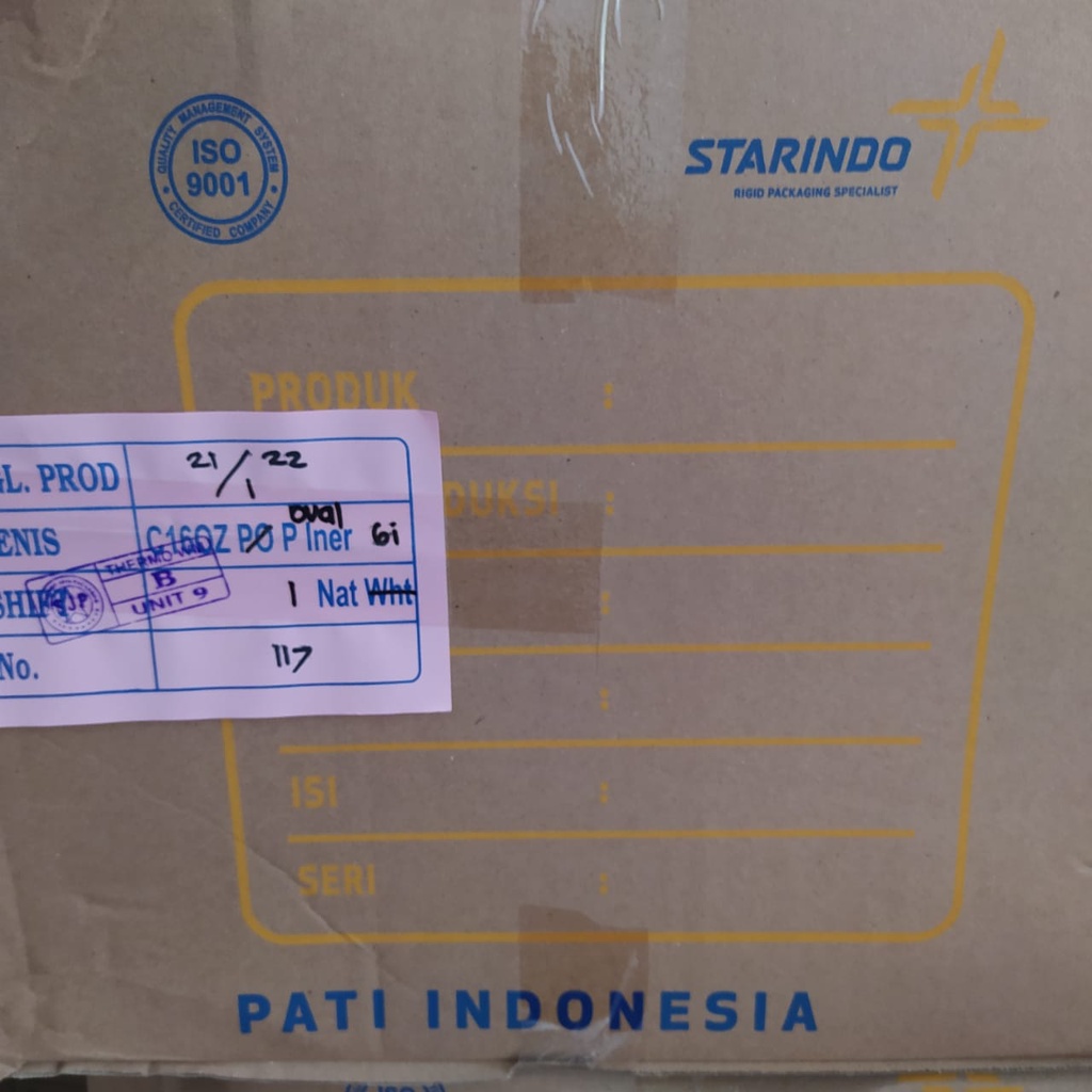 gelas cup 16oz oval starindo 1000pcs