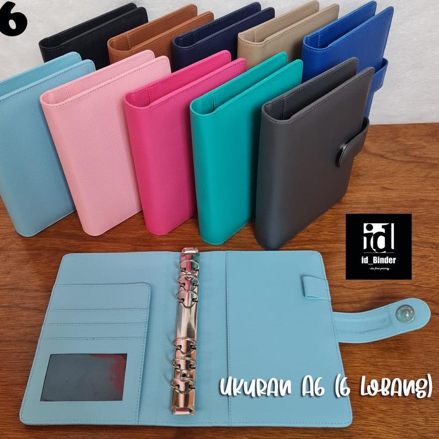 

ル BINDER A6 6 LOBANG RING KULIT JERUK 10 WARNA PILIHAN UKURAN New