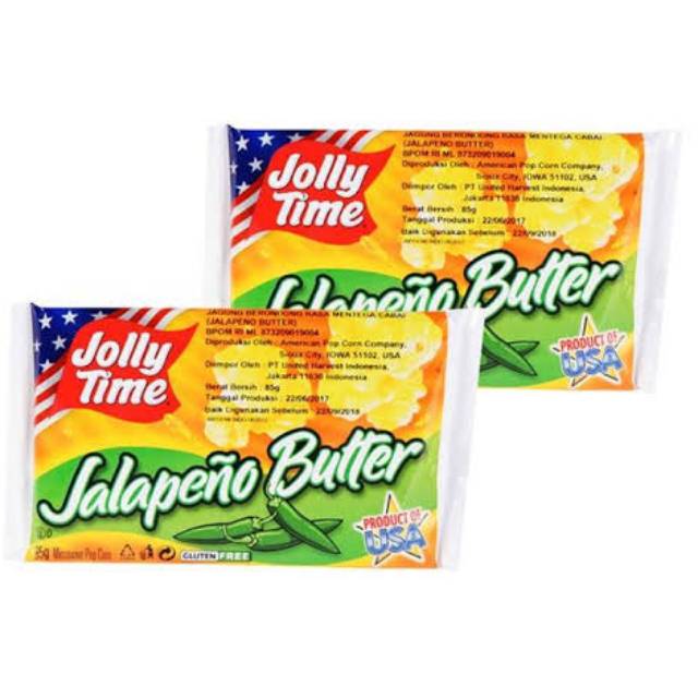 Popcorn Jolly Time Jalapeno Butter / Popcorn rasa Pedas Asin