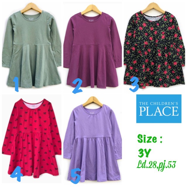 Dress Anak Perempuan 3 tahun The children place branded sisa eksport
