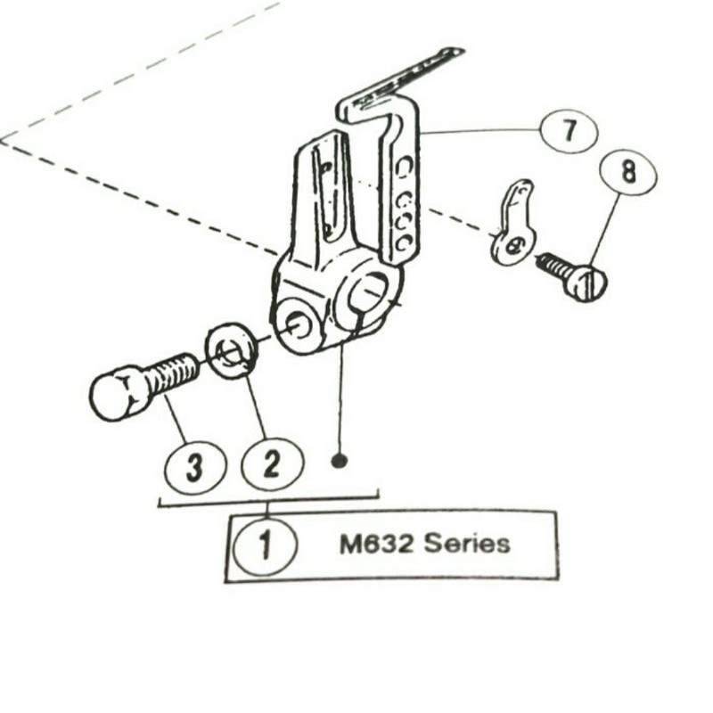 204072 Looper Bawah Mesin Jahit Obras Pegasus M-700 / M-Series