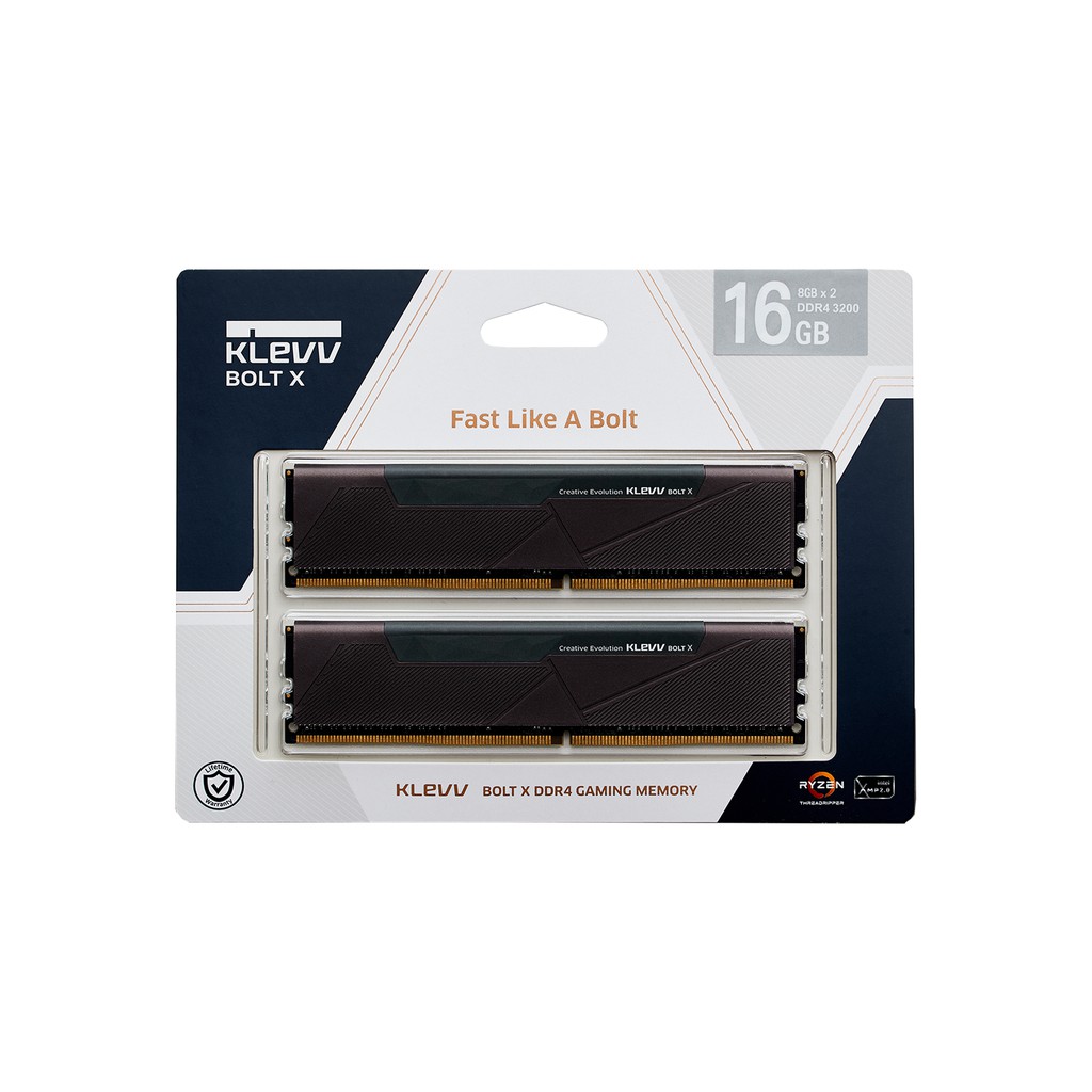 RAM PC KLEVV BOLT X DDR4 16GB KIT 3200 2x8GB