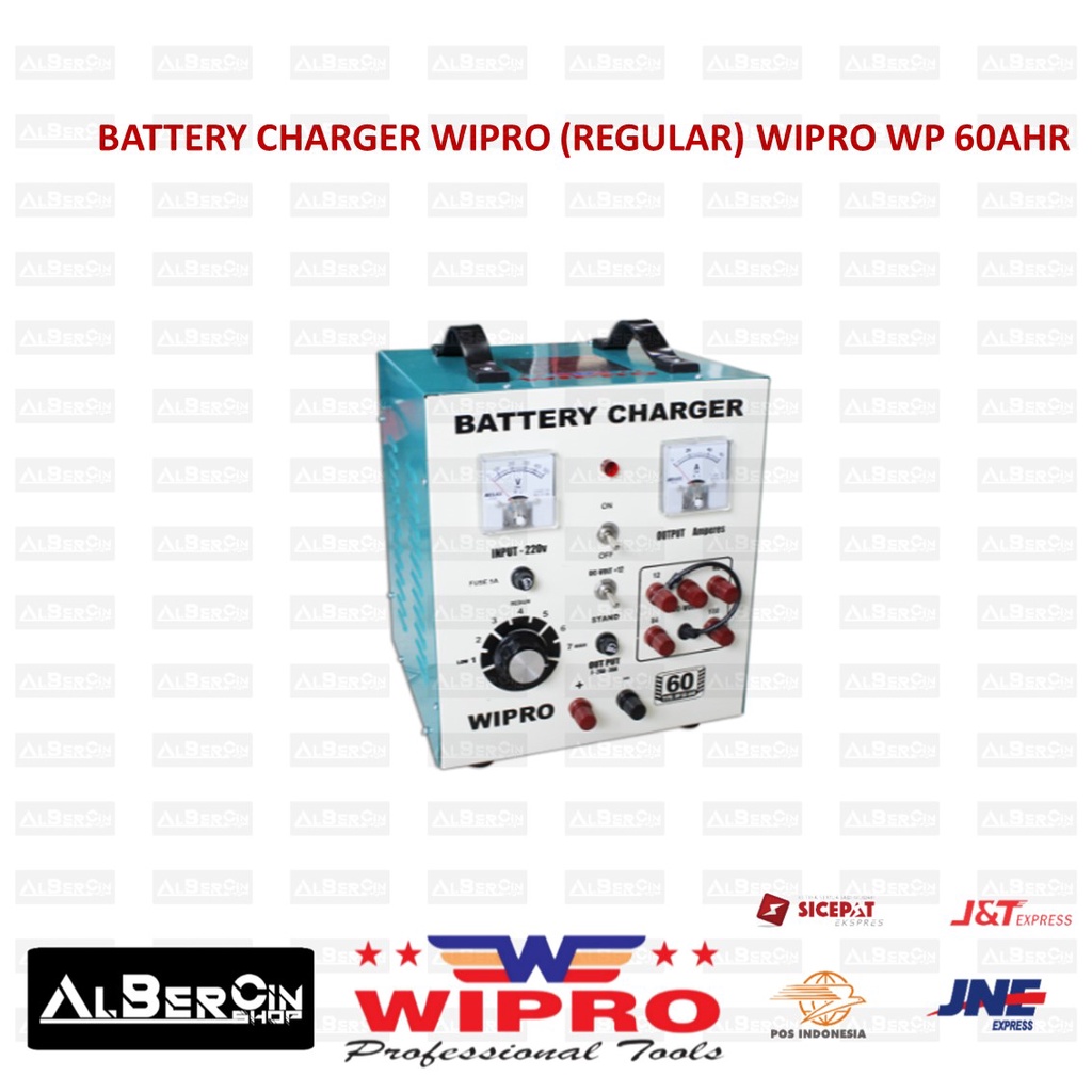Battery Charger / Cas Aki 60 Ampere Regular WIPRO WP60AHR WP 60 AHR