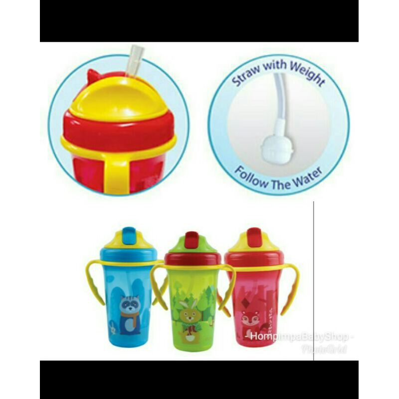 [NEW] Botol Anak Baby Safe/ Training Cup weighted straw Baby Safe / Botol minum dengan sedotan