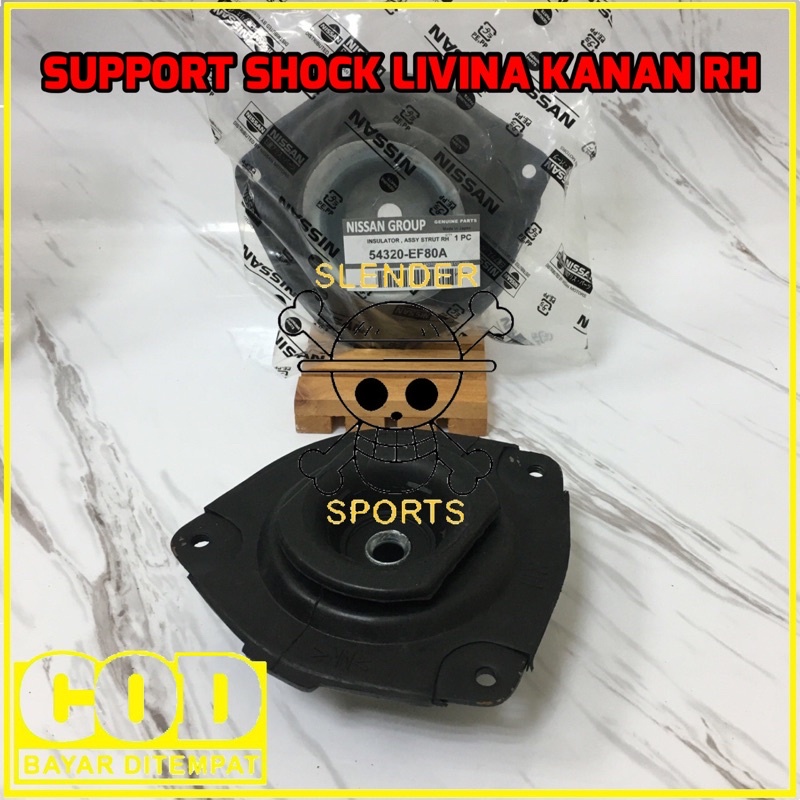 SUPPORT LIVINA RH - SUPPORT SHOCK BREAKER NISSAN GRAND LIVINA KARET SUPORT SHOCK DEPAN EVALIA KANAN
