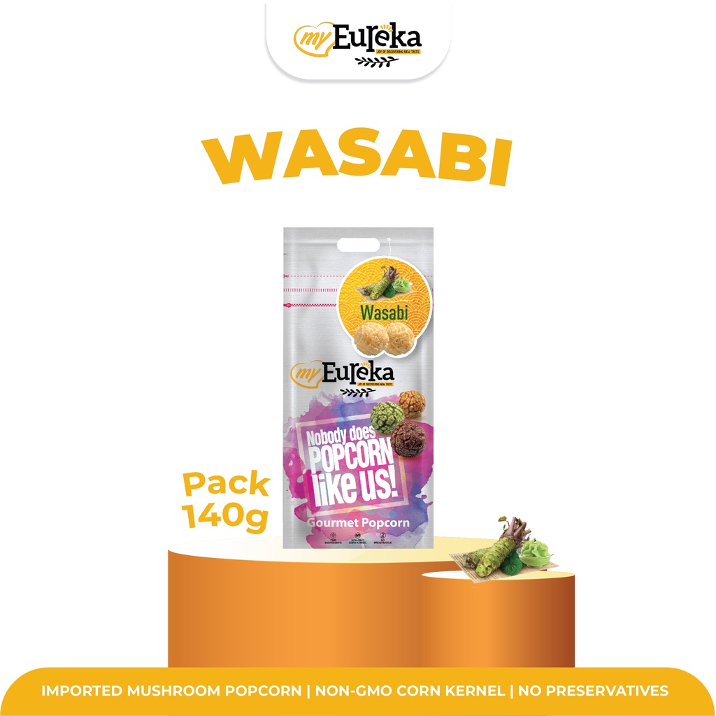 

Eureka Popcorn Wasabi Pack 140gr | Sanck Cemilan Impor