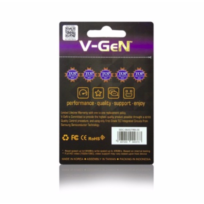 MEMORYCARD VGEN MICROSD 8GB 16GB 32GB 64GB 128GB Turbo Series Class 10 100MB/s Original Resmi