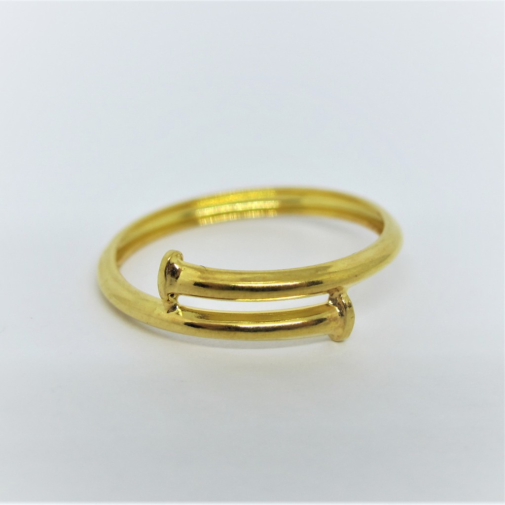 Cincin anak dan dewasa emas asli kadar 700 70% 22 0,5 gr z selisih merica petir solitaire 11 12 13 14 15 16 17 18