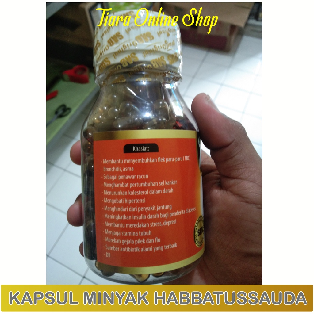 Kapsul Minyak Habbatussauda Habbats  Jintan Hitam Original 200 kapsul bonus jahe 1 sct