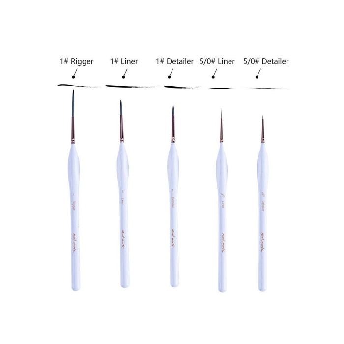 

Mont Marte Signature Detail & Liner Brush Set 5 / Kuas Lukis Detail