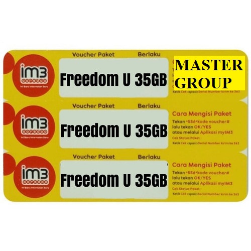 VOUCHER INDOSAT FREEDOM UNLIMITED 35GB (7 UNLIMITED)