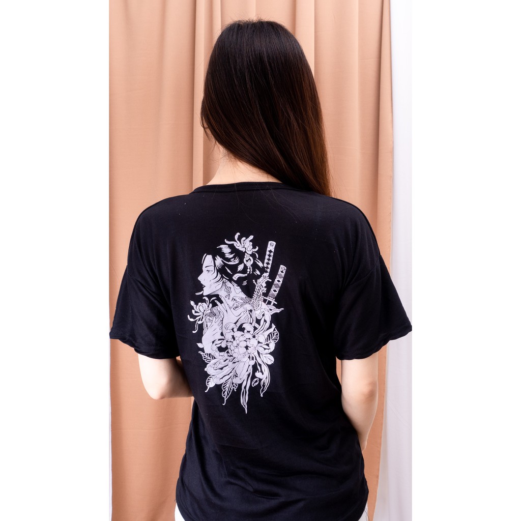 ZASKIYA - Kaos Oversize Geisha Pedang / KAOS TERBARU KEKINIAN