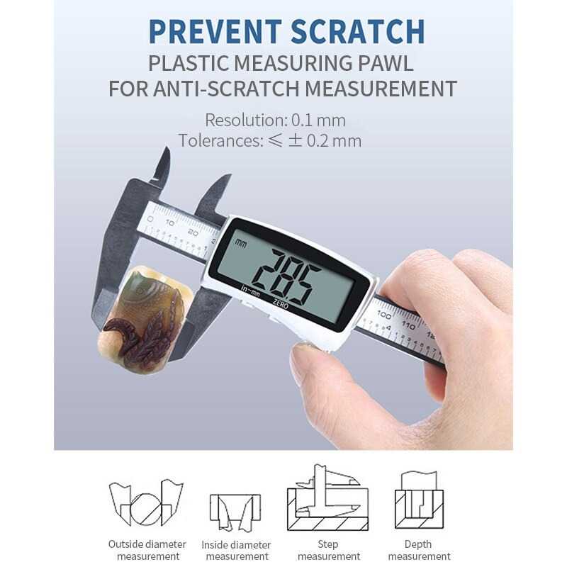 

Maisi Jangka Sorong Digital LCD Vernier Caliper 3 Buttons 15CM - SH20