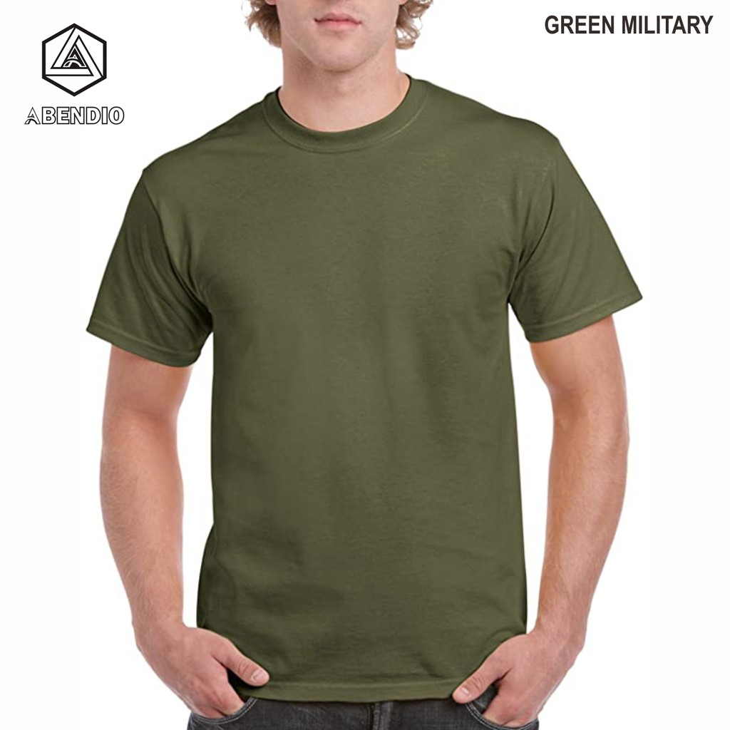 Abendio 3400 Green Military / Kaos Polos Lengan Pendek