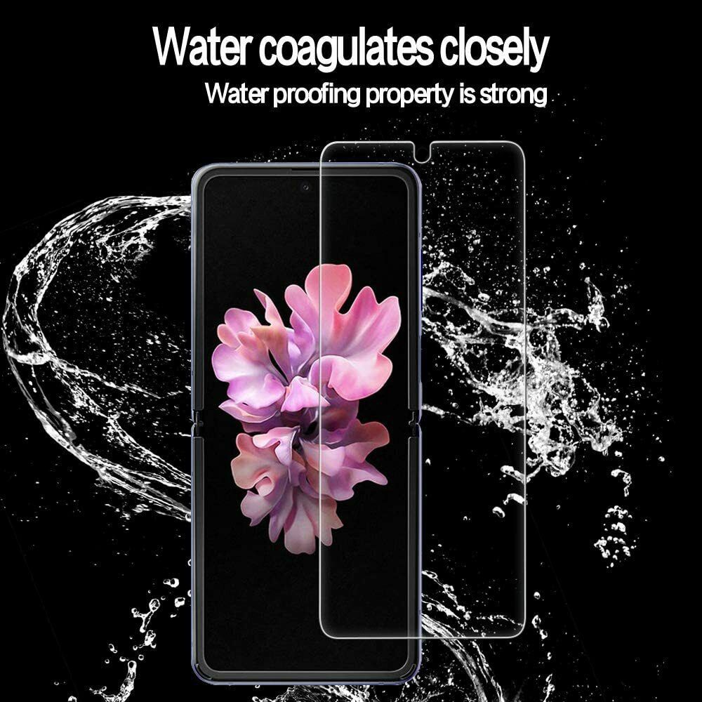 Pelindung Layar Hydrogel HD Anti Gores / Sidik Jari Untuk Samsung Galaxy Z Flip 3