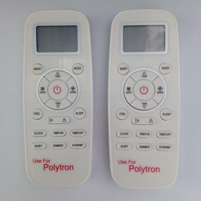 Remote Ac Polytron R410 Berkualitas Asli D-241