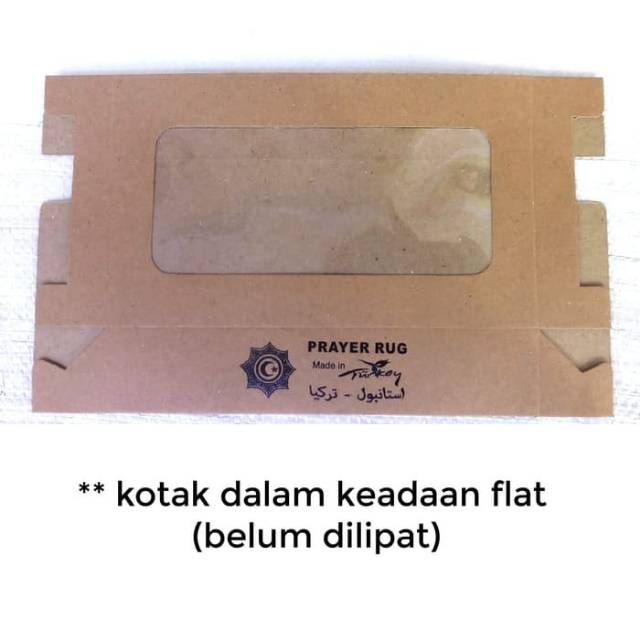 Kotak box packaging sajadah kecil/tipis dan barang2 hadiah lainnya