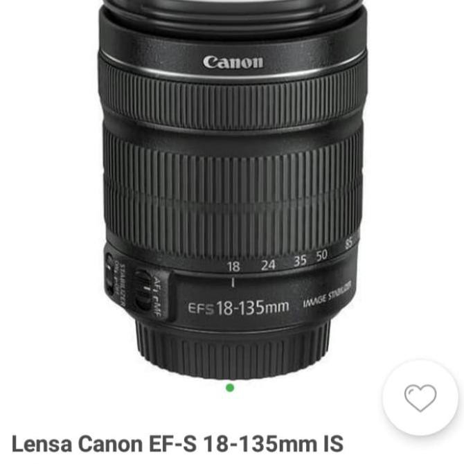 New Lensa Kamera Dslr Canon Ef-S 18-135Mm F/3.5-5.6 Is Stm New No Box