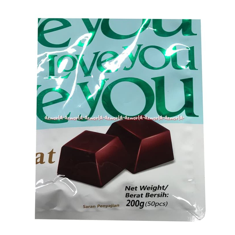 

dzw3295 Beehuat Chocolate 200gr I Love You Coklat Tulisan Cokelat Bee Huat