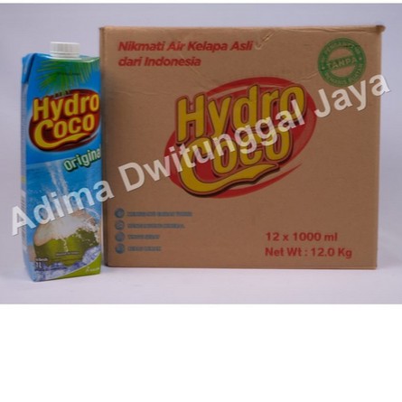 Air Kelapa / Hydro Coco 12X1 Ltr - Karton