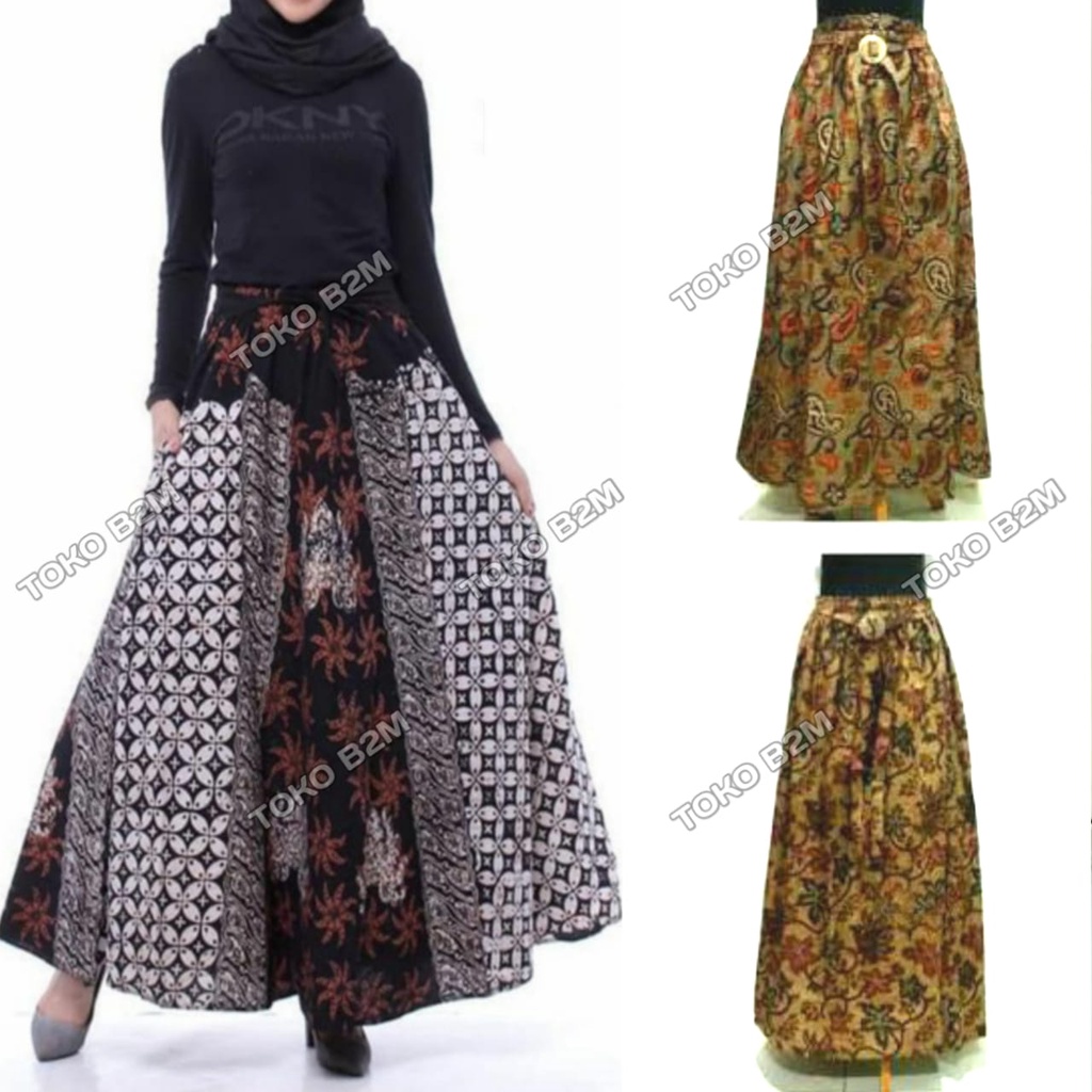 Rok Batik Jumbo - batik skirt - Rok wanita - Big size Skirt - Rok Cargo