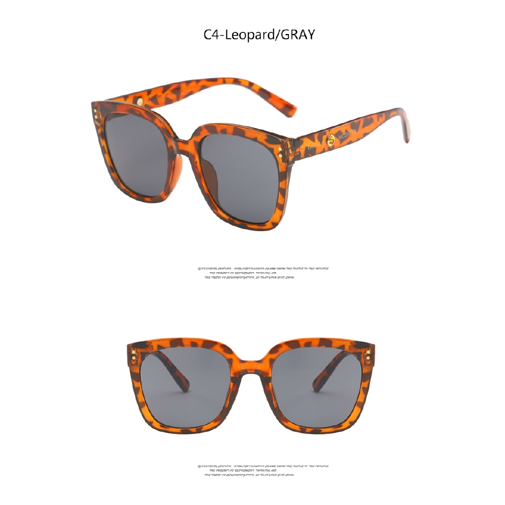 Fashion retro kuku same style square big frame men's and women's street shooting sunglasses