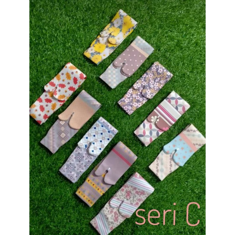 (12pcs) kaoskaki  jempol Printing kaos kaki wanita Panjang Kaos kaki Muslimah-Seri C