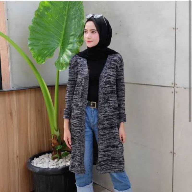 Cardigan Twist longcardy premium / Cardigan kekinian / Cardigan wanita panjang selutut