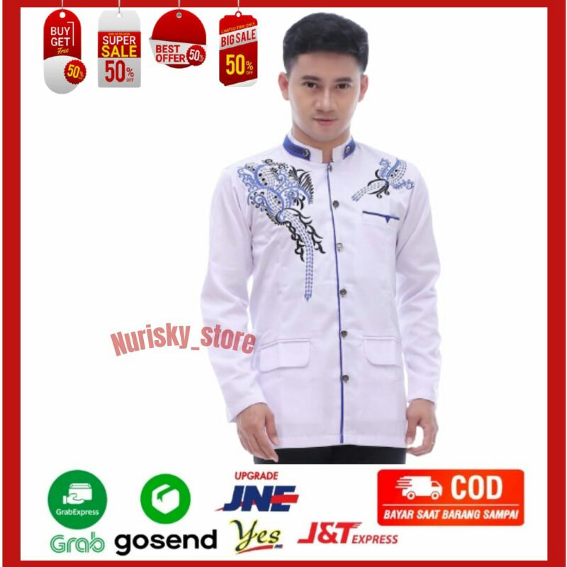 Baju Koko Pria Dewasa Lengan Panjang Jas Koko Pria Dewasa Baju Muslim Murah Modern