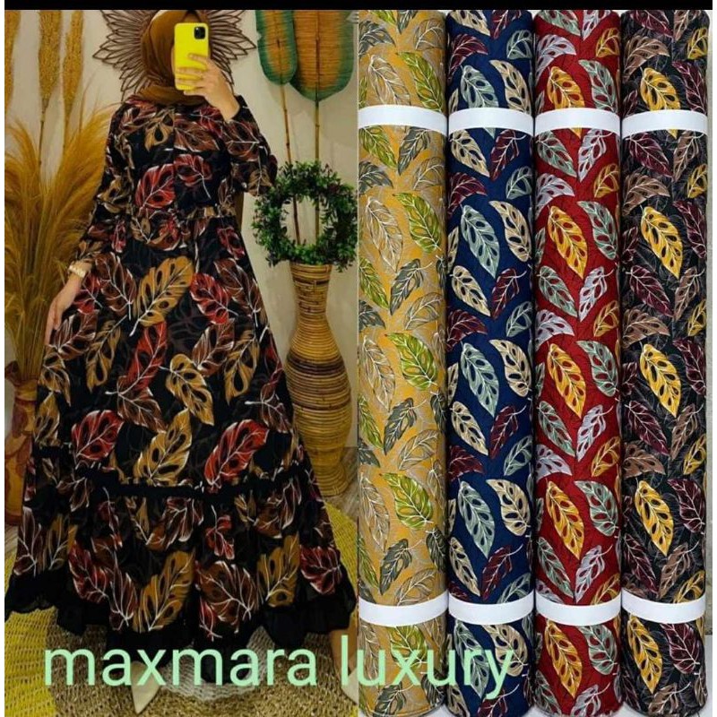 Kain Maxmara Lux Motif Viral Janda Bolong Harga Per 0 5 M Shopee Indonesia
