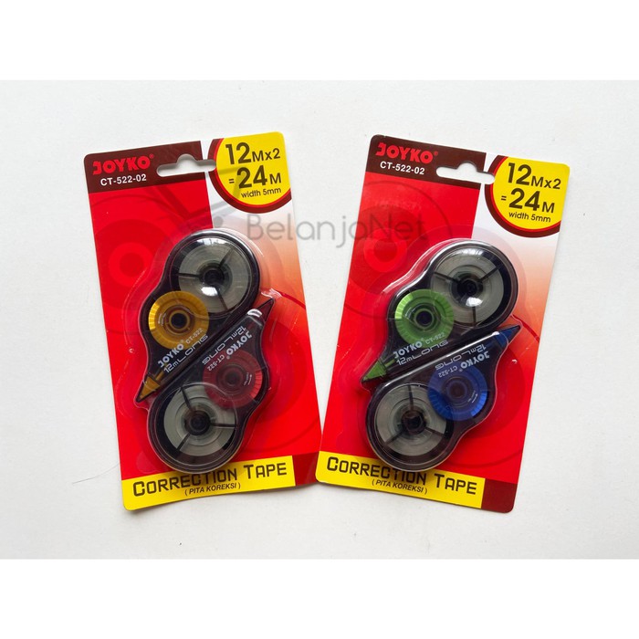 Correction Tape | Pita Koreksi Joyko CT-522-02 1 Set isi 2 PCS