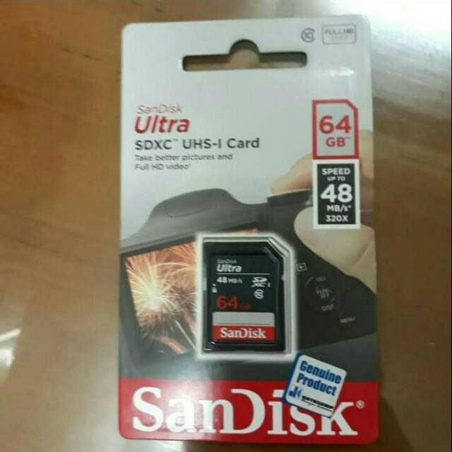 Memori SANDISK SDXC 64 GB / 48Mbs ULTRA