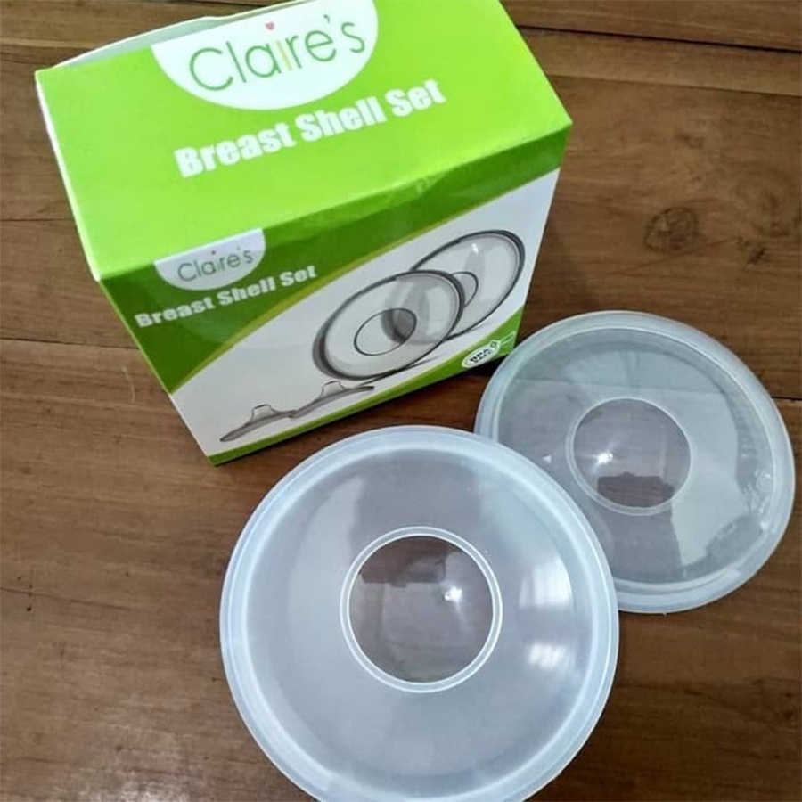 Claires Breast Shell Set Nipple Shield Claire's isi 2 Penampung Asi 2 Pelindung Puting Ibu Bayi