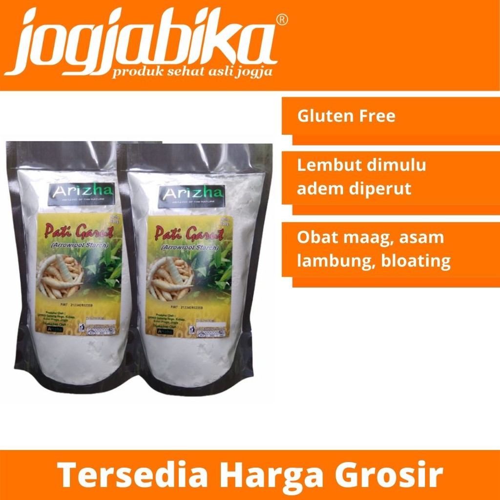 

Tepung Pati Garut Obat Maag Asam Lambung Irut Mberut Arizha 500 g