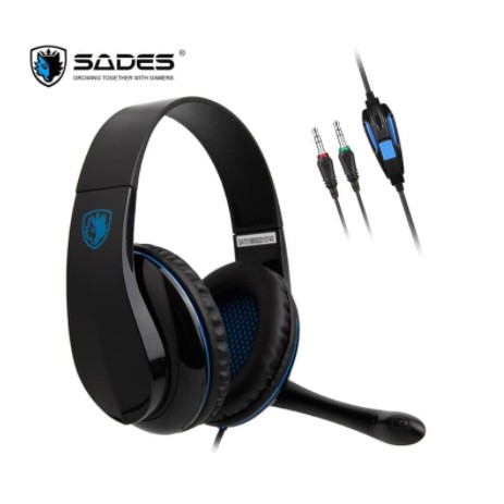 Headset gaming sades wired audio 3.5mm stereo 2m cable with mic T-power SA-701 - Headphone Sa701 Tpower