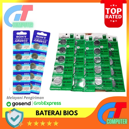 Baterai Batre BIOS CR 2032 Lithium 3v CMOS