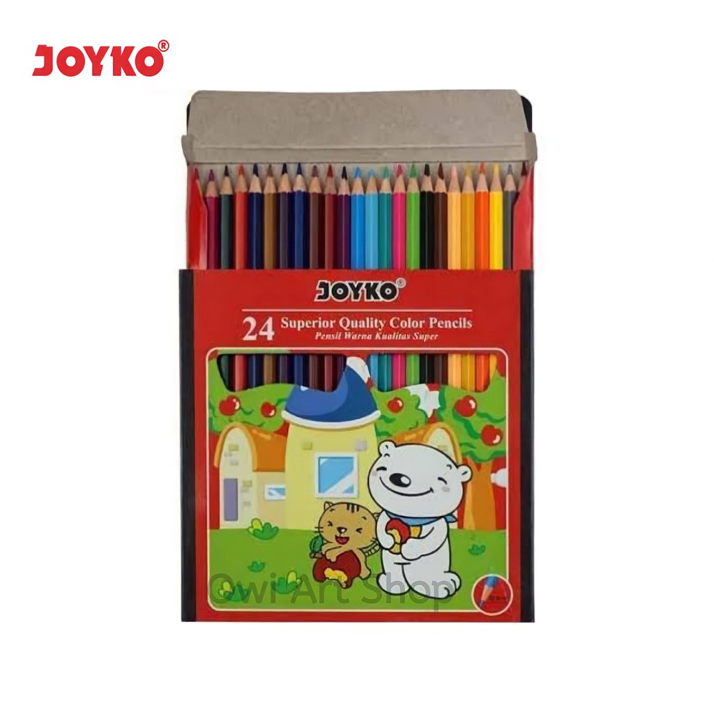 

Pensil Warna Joyko 24 Warna - Joyko Color Pencil