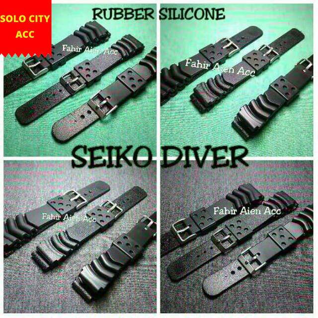 STRAP TALI JAM SEIKO DIVER RUBBER STRAP TALI JAM TANGAN SEIKO TALI JAM KARET