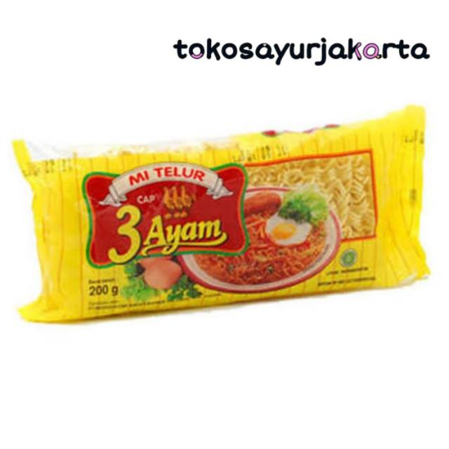 

Mie Telur Cap 3 Ayam - 1 Pcs