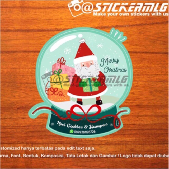

Sticker Label Produk Natal 022