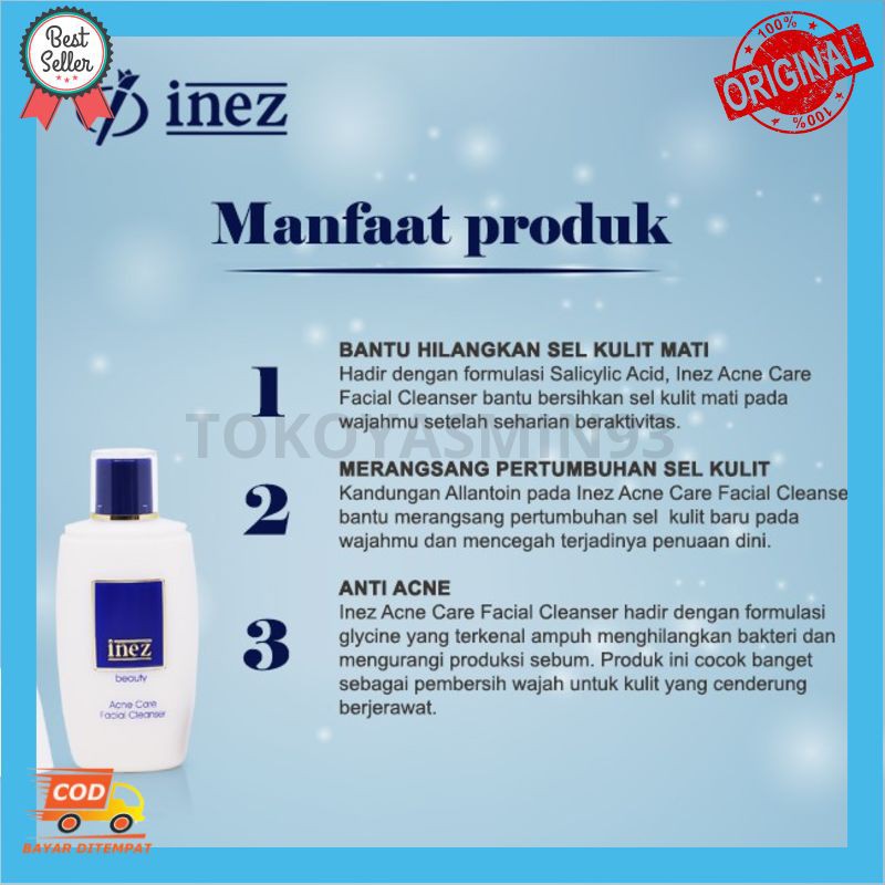 Inez Acne Care Facial Cleanser Murah